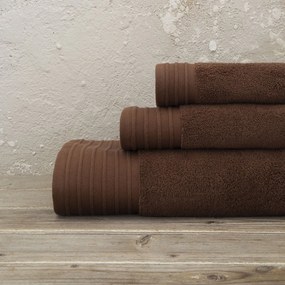 Πετσέτα Χεριών (40x60) Nima Bath Feel Fresh New 500gsm Καφέ