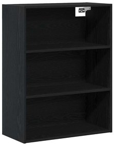 vidaXL Highboard 2 pcs Μαύρη δρυς 70 x 34 x 180 εκ. Επεξεργασμένο ξύλο