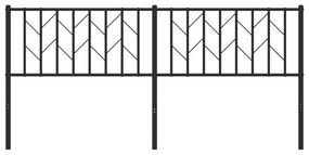 vidaXL Κεφαλάρι Μαύρο 180 εκ. Μεταλλικό