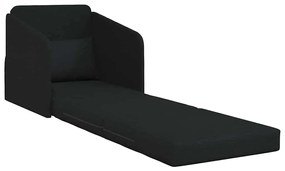 vidaXL Κρεβάτι καναπές Μαύρο 65 x 80 x 83 εκ. ύφασμα