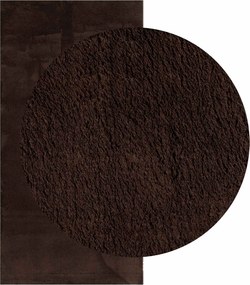 vidaXL Χαλί HUARTE Καφέ 100 x 200 cm 100% Πολυεστέρας Επίπεδος