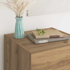vidaXL Πλαϊνό γραφείο με συρτάρι Artisan Oak 34,5 x 34 x 90 εκ.