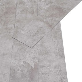 vidaXL Πλάκες Δαπέδου 36 pcs Γκρι Γη 5,02 m² PVC