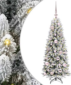 vidaXL Τεχνητό Χριστουγεννιάτικο Δέντρο με 150 LED Λευκό 120 cm