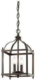 Κρεμαστό Φωτιστικό Οροφής 2xE14 Φανάρι Larkin Elstead Lighting-KL-LARKIN-P-S-OZ-Μπρονζέ KL-LARKIN-P-S-OZ