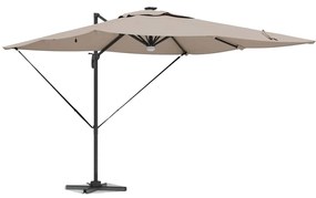 vidaXL Ρώμη Ομπρέλα Taupe 286 x 285 x 270 εκ Αλουμίνιο και Πολυεστέρας