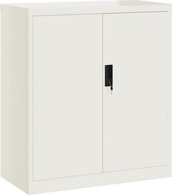 vidaXL Αρχειοθήκη Λευκή 79 x 40 x 90 εκ. από Ατσάλι