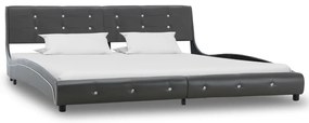 vidaXL Πλαίσιο Κρεβατιού Γκρι 180 x 200 εκ. από Συνθετικό Δέρμα