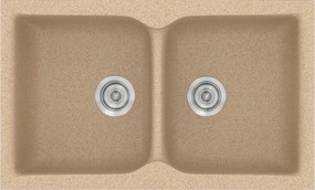 Sanitec Classic 340 (78×50) - Γρανιτένιος νεροχύτης - Granite BEIGE