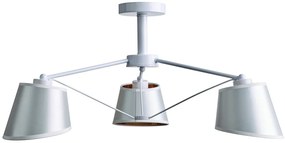 Πλαφονιέρα Φωτιστικό Οροφής 3xΕ27 Arkolight-1654-1/3-Λευκό-Χρυσό 1654-1/3
