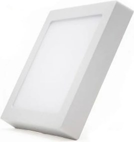 LED Panel Slim Επίτοιχο Τετράγωνο 8W θερμό φως 3000K 490lm Λευκό