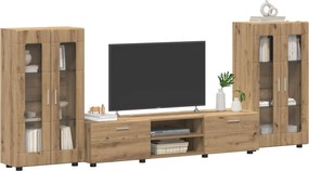 vidaXL Σετ επίπλου τηλεόρασης FLORIN 3 pcs Artisan Oak