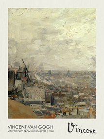 Αναπαραγωγή View of Paris from Montmartre (1886), Vincent van Gogh