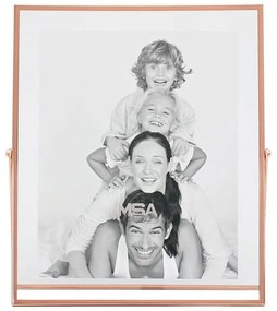 Κορνίζα Gaia 20-76-892 20x25cm Rose Gold Artekko Μέταλλο,Γυαλί