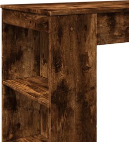 vidaXL Τραπέζι Μπαρ με Ράφια Δρυς 95x47x103,5 εκ. Επεξεργ. Ξύλο