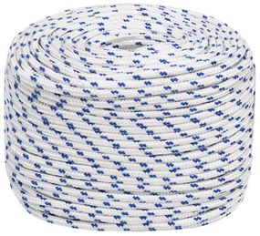 vidaXL Σχοινί Ναυτιλίας Λευκό 8 χιλ. 50 μ. από Πολυπροπυλένιο