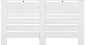 vidaXL Κάλυμμα Καλοριφέρ Λευκό 152 x 19 x 81,5 εκ. από MDF