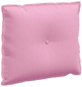 vidaXL Μαξιλάρι Πλάτης Ροζ 60 x 19 x 50 εκ ύφασμα