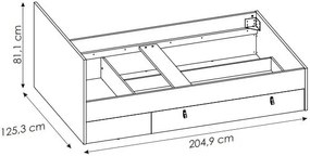 Κρεβάτι Miden 1S-120 x 200