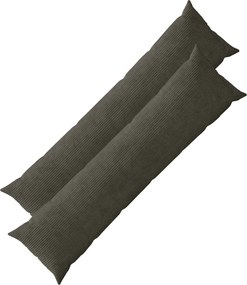 vidaXL Κάλυμμα Μαξιλαριού 2 pcs HEERLEN Ανθρακί 40 x 145 εκ.