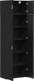 vidaXL Ντουλάπι αποθήκευσης 3 pcs Μαύρη Οξυά