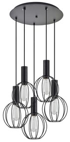 Φωτιστικό Οροφής Πολύφωτο Homelighting 77-8538 Black