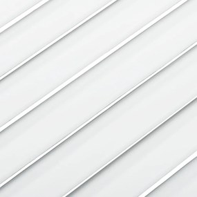 vidaXL Πορτάκια με Περσίδες 2 Τεμ. Λευκά 39,5x39,4εκ Μασίφ Ξύλο Πεύκου