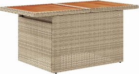 vidaXL Σετ Καναπέ Κήπου με αποθήκευση 11 pcs Μπεζ Πολυ ράταν