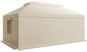 VEVOR Winter Gazebo Cover Fits 3.66 x 6.10m Hardtop Gazebos, All-Weather Double-Tiered Gazebo Cover with Sidewalls &amp; Mesh Windows, High-Density PE Enclosed Storage Shelter Covers, Gazebos not Included