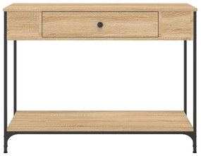 vidaXL Τραπέζι Κονσόλα Sonoma Δρυς 100x34,5x75 εκ. Επεξεργασμένο Ξύλο