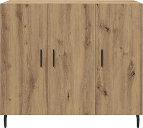 vidaXL Πλαϊνό γραφείο Artisan Oak 90 x 34 x 80 εκ. Επεξεργασμένο ξύλο