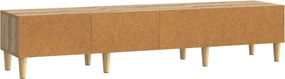 vidaXL Ντουλάπι TV 147 x 34,5 x 30 εκ Artisan Δρυς Επεξεργασμένο Ξύλο