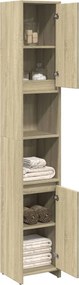 vidaXL Στήλη Μπάνιου Sonoma Δρυς 30 x 30 x 183,5 εκ. από Ξύλο