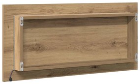 vidaXL Καθρέφτης Μπάνιου Επιτοίχιο artisan δρυς 80 x 8.5 x 37 εκ