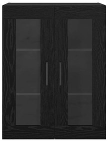 vidaXL Ντουλάπια Τοίχου Επιτοίχιο 2 pcs Μαύρη δρυς 69.5 x 34 x 90 εκ.