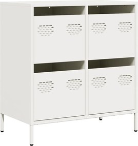 vidaXL Ντουλάπι Λευκό 68x39x73,5 εκ. από Χάλυβα Ψυχρής Έλασης