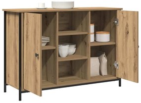vidaXL Πλαϊνό γραφείο artisan δρυς 100 x 35 x 70 εκ.