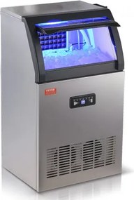 VEVOR Commercial Ice Maker Freestanding Cabinet Machine 120lbs/24H 50 Ice Cubes