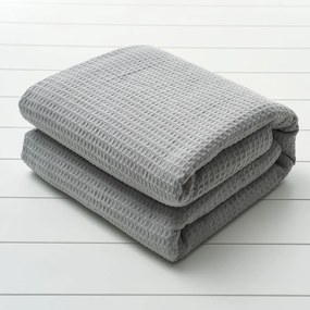 Κουβέρτα 1080 Πικέ Light Grey Vesta Home Υπέρδιπλo 230x250cm 100% Βαμβάκι