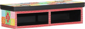vidaXL Ντουλάπι TV Πολύχρωμο 80 x 30 x 22 εκ Επεξεργασμένο ξύλο