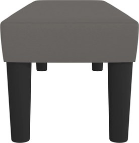 vidaXL Πάγκος Γκρι 100x30x30 εκ. από Συνθετικό Δέρμα