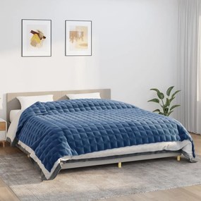 vidaXL Κουβέρτα Βαρύτητας Μπλε 220 x 260 εκ. 15 κ. Υφασμάτινη