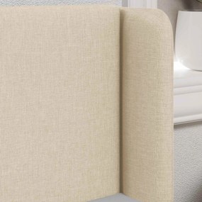 vidaXL Αυτί Κεφαλής Κρεμ 40,5 x 40,5 x 4 εκ ύφασμα