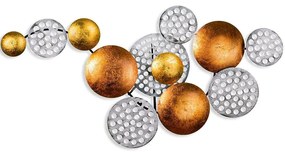 Διακοσμητικό Τοίχου Aurora 930DYU1242 82x45cm Multi Wallity Metal