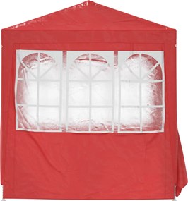 vidaXL Σκηνή Πάρτυ Κόκκινο 200 x 200 x 240 εκ