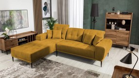 Γωνιακός καναπές Rapallo-Moustardi-Αριστερή