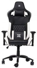 Serioux X-GC01-A4-W Theon Καρέκλα Gaming με Ρυθμιζόμενα Μπράτσα, Μαύρο / Λευκό