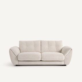 Καναπές-κρεβάτι 3 θέσεων από λινό βελούδο, EDGAR