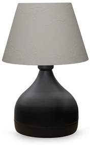 Table lamp PWL-1068 Ε27 black-grey white D22x32cm 22x22x32 εκ.