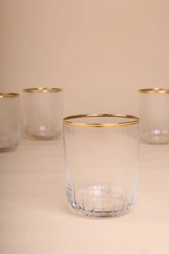 Glass Set (4 Pieces) Adore 350 Gold
Transparent